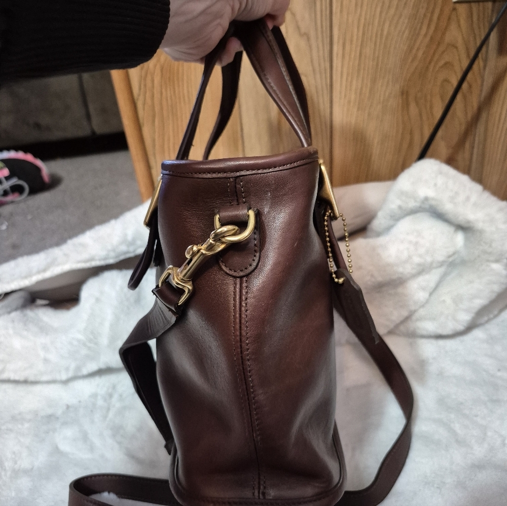 Vintage Coach Mahogany Legacy Satchel 9063 Bag - Picture 3 of 7